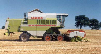 Claas : 25 ans de fabrication des chenilles Terra Trac à Paderborn.