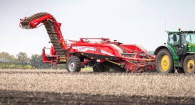 Direction d’essieu automatique pour l’arracheuse-chargeuse Grimme Select 200