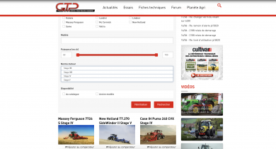 Comparez plus de 900 tracteurs !