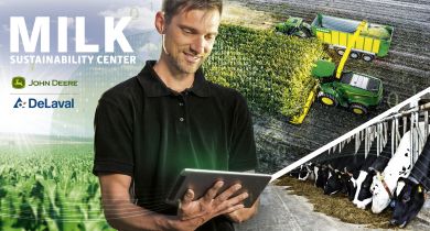 John Deere et DeLaval lancent un centre pour le développement durable du lait