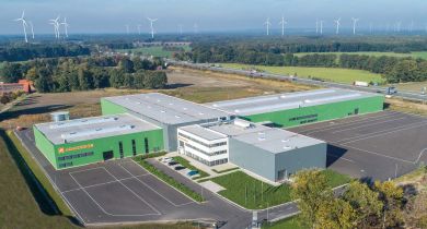 La nouvelle usine est situéé au nord d’Osnabrück, dans le nord-ouest de l’Allemagne. © Amazone