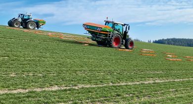 Amazone : un kit de fertilisation en pente pour l’épandeur ZA-V.